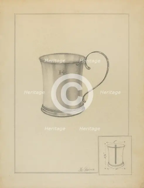 Silver Mug, c. 1936. Creator: Horace Reina.