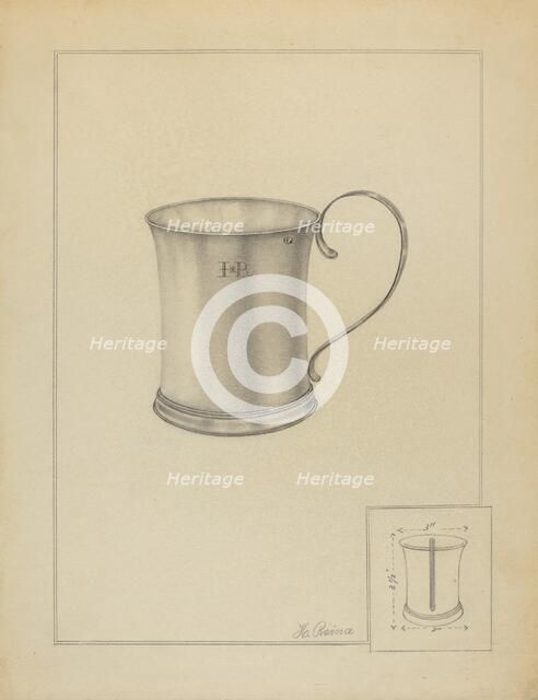 Silver Mug, c. 1936. Creator: Horace Reina.