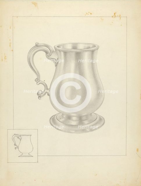 Silver Mug, c. 1936. Creator: Isidore Steinberg.