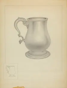 Silver Mug, c. 1936. Creator: Isidore Steinberg