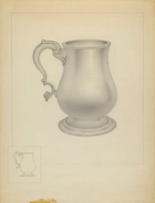 Silver Mug, c. 1936. Creator: Isidore Steinberg