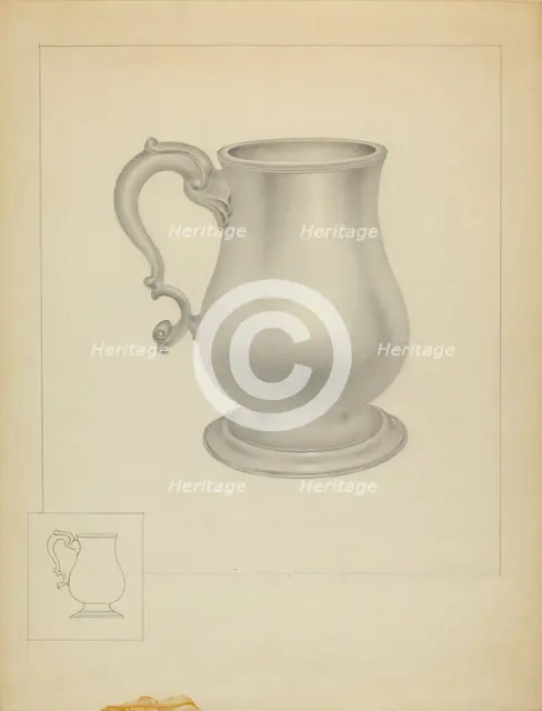 Silver Mug, c. 1936. Creator: Isidore Steinberg.