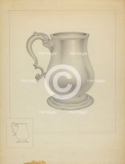Silver Mug, c. 1936. Creator: Isidore Steinberg.