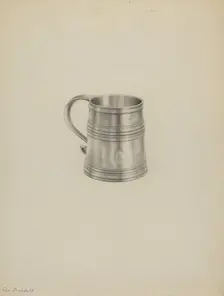 Silver Mug, c. 1936. Creator: Leo Drozdoff