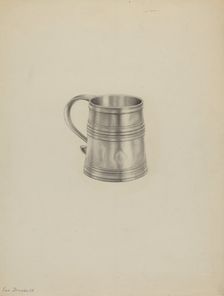 Silver Mug, c. 1936. Creator: Leo Drozdoff