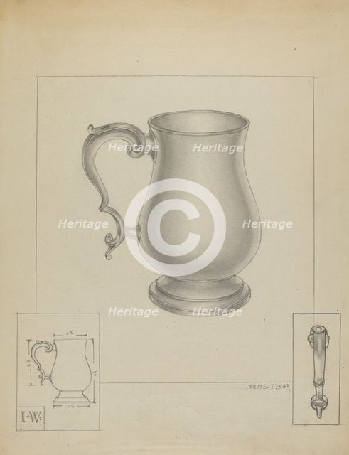 Silver Mug, c. 1936. Creator: Michael Fenga.