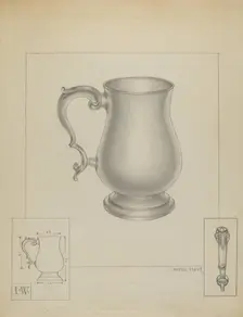 Silver Mug, c. 1936. Creator: Michael Fenga