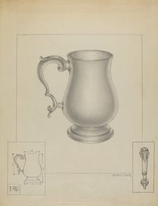 Silver Mug, c. 1936. Creator: Michael Fenga