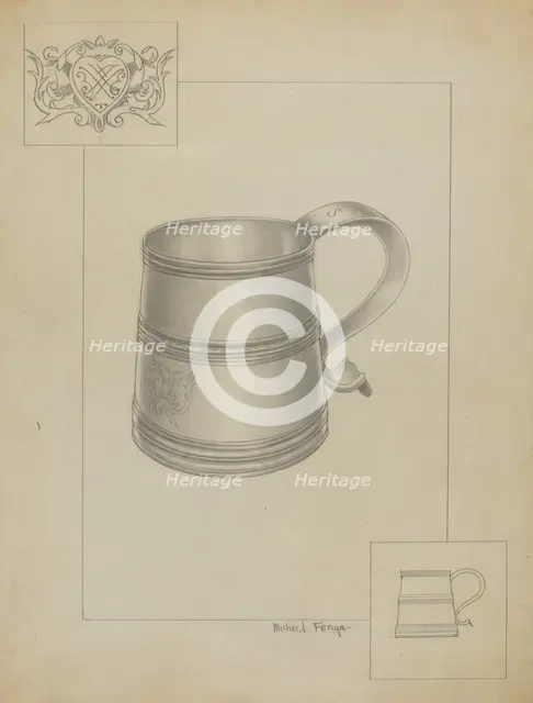 Silver Mug, c. 1936. Creator: Michael Fenga.