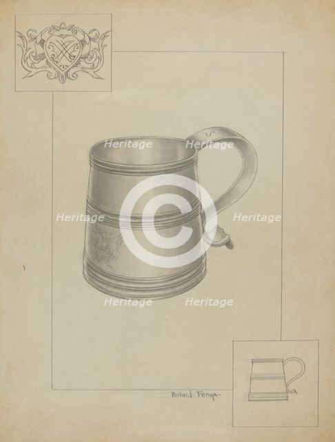 Silver Mug, c. 1936. Creator: Michael Fenga.