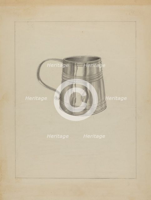 Silver Mug, c. 1936. Creator: Richard Schoene.