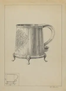 Silver Mug, c. 1936. Creator: Simon Weiss