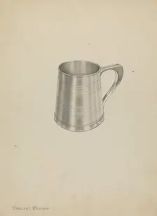 Silver Mug, c. 1937. Creator: Vincent Carano