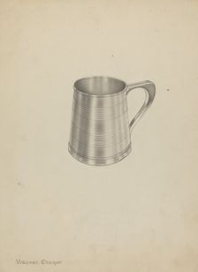 Silver Mug, c. 1937. Creator: Vincent Carano