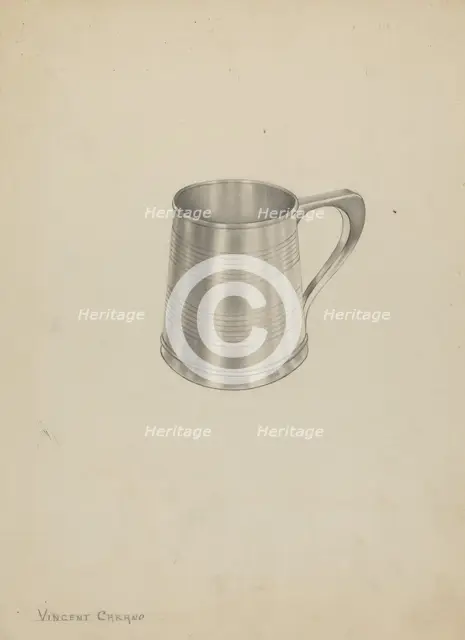 Silver Mug, c. 1937. Creator: Vincent Carano.