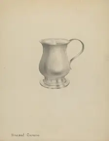 Silver Mug, c. 1937. Creator: Vincent Carano
