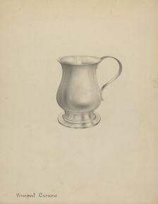 Silver Mug, c. 1937. Creator: Vincent Carano