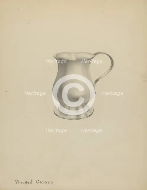 Silver Mug, c. 1937. Creator: Vincent Carano.