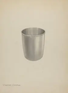 Silver Mug, c. 1937. Creator: Vincent Carano