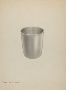 Silver Mug, c. 1937. Creator: Vincent Carano