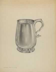 Silver Mug, c. 1937. Creator: Aaron Fastovsky