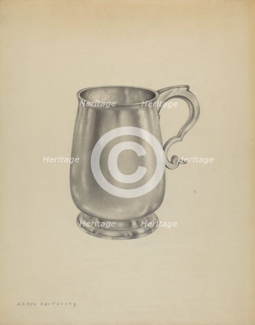 Silver Mug, c. 1937. Creator: Aaron Fastovsky.