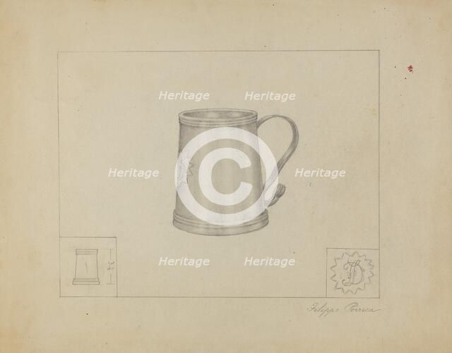 Silver Mug, c. 1937. Creator: Filippo Porreca.