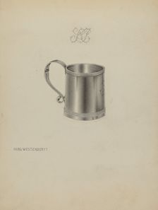 Silver Mug, c. 1937. Creator: Hans Westendorff
