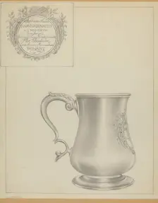 Silver Mug, c. 1937. Creator: Hester Duany
