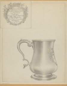 Silver Mug, c. 1937. Creator: Hester Duany