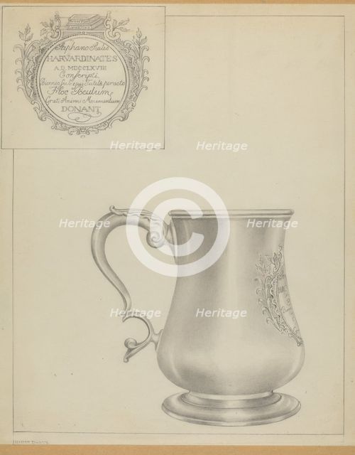 Silver Mug, c. 1937. Creator: Hester Duany.