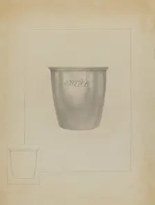 Silver Mug, c. 1937. Creator: Isidore Steinberg