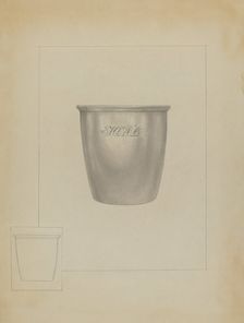 Silver Mug, c. 1937. Creator: Isidore Steinberg