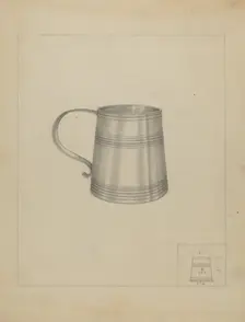 Silver Mug, c. 1937. Creator: Richard Schoene