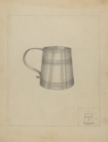 Silver Mug, c. 1937. Creator: Richard Schoene