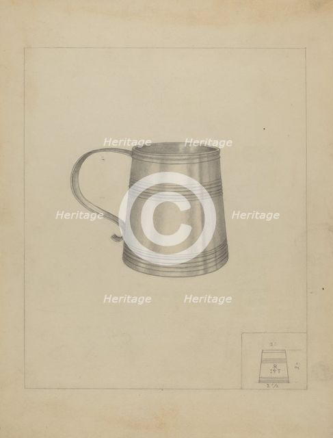 Silver Mug, c. 1937. Creator: Richard Schoene.