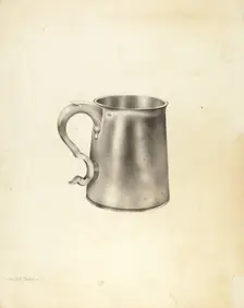 Silver Mug, c. 1938. Creator: Walter Doran