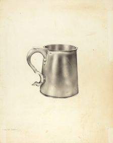 Silver Mug, c. 1938. Creator: Walter Doran