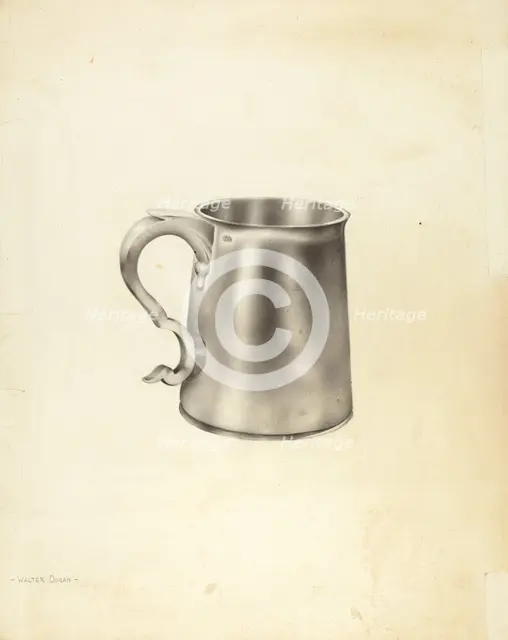 Silver Mug, c. 1938. Creator: Walter Doran.
