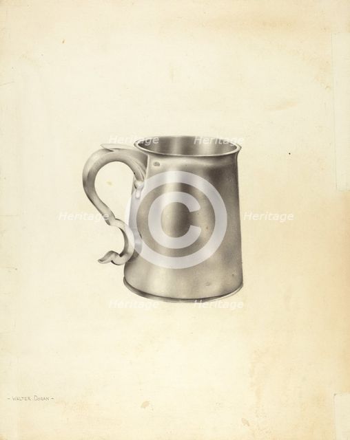 Silver Mug, c. 1938. Creator: Walter Doran.