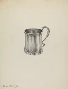 Silver Mug, c. 1938. Creator: Aaron Fastovsky