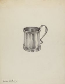 Silver Mug, c. 1938. Creator: Aaron Fastovsky