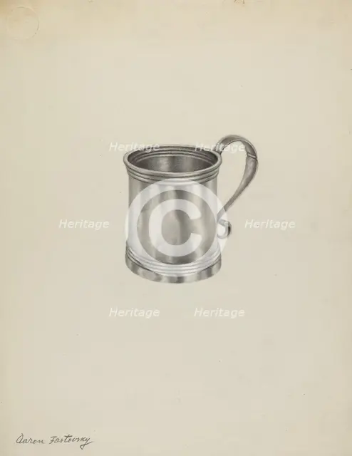 Silver Mug, c. 1938. Creator: Aaron Fastovsky.