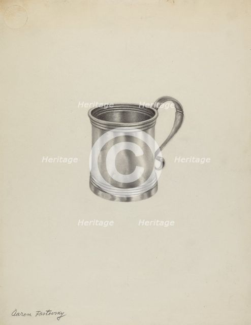 Silver Mug, c. 1938. Creator: Aaron Fastovsky.