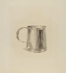 Silver Mug, c. 1938. Creator: Hester Duany
