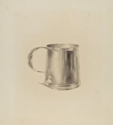 Silver Mug, c. 1938. Creator: Hester Duany