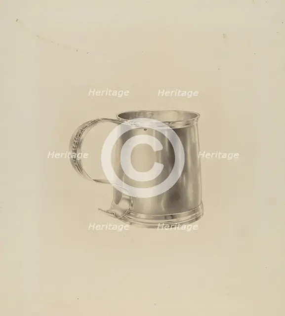 Silver Mug, c. 1938. Creator: Hester Duany.