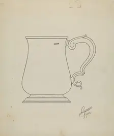 Silver Mug, c. 1938. Creator: Lawrence Flynn