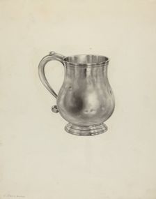 Silver Mug, c. 1938. Creator: Leo Drozdoff