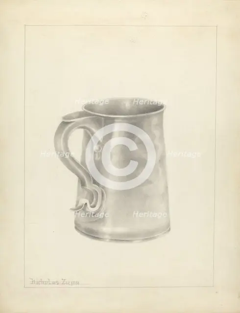 Silver Mug, c. 1938. Creator: Nicholas Zupa.
